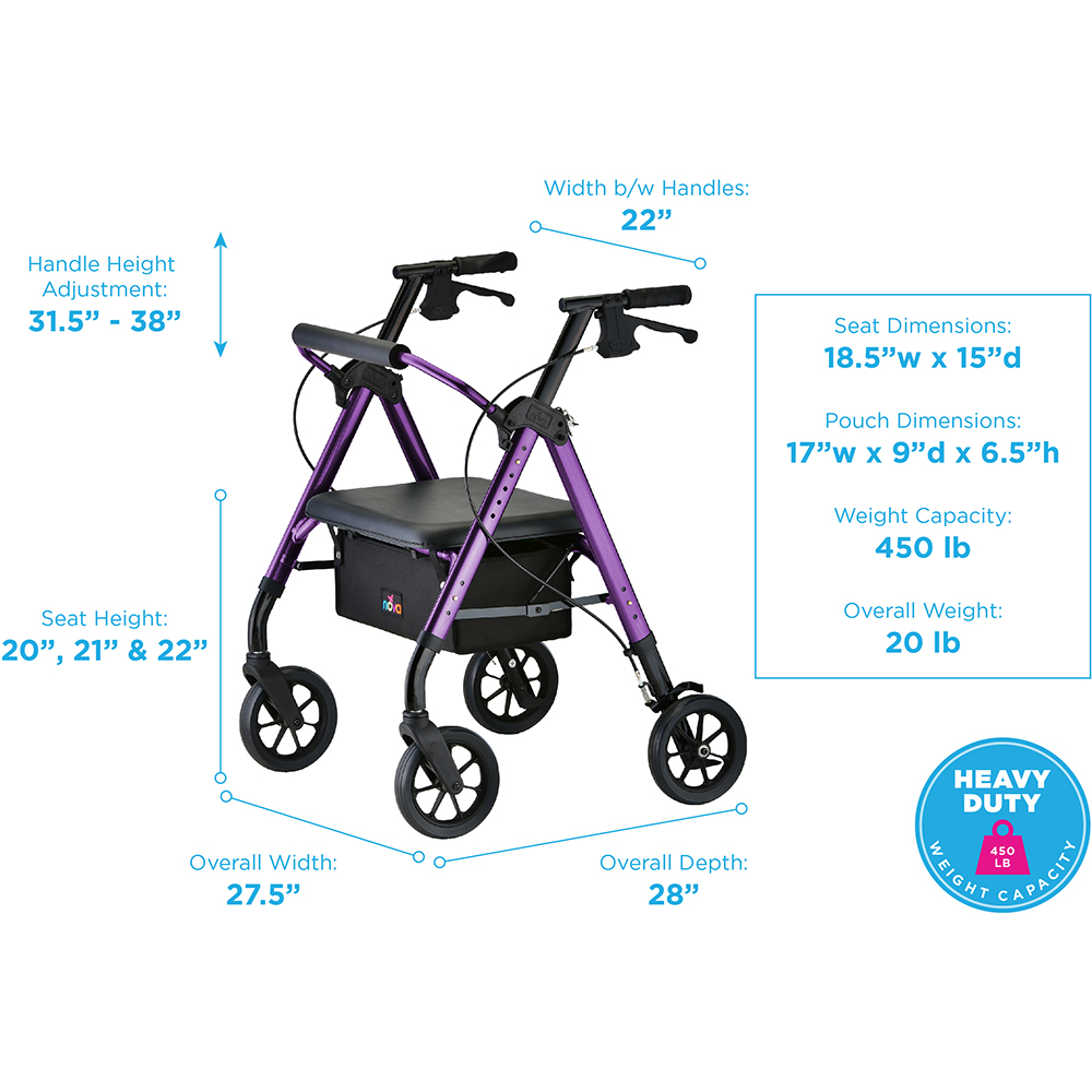 STAR HD ROLLATOR PURPLE